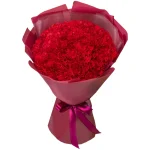 Букет из 25 красных гвоздик